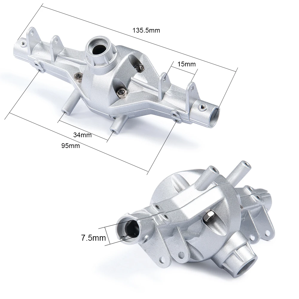 Корпус из сплава AXSPEED для передней и задней оси 197g 1/10 Axial SCX10 детали обновления