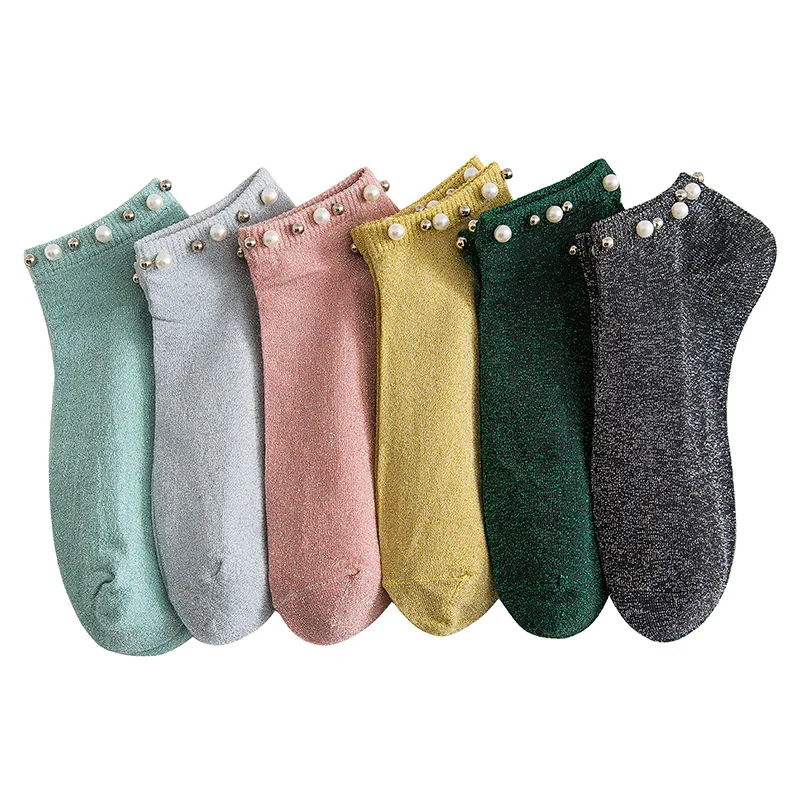 

ankle socks korean style cotton women designer pink glitter calcetines harajuku woman skarpetki black meias mulher meia mujer