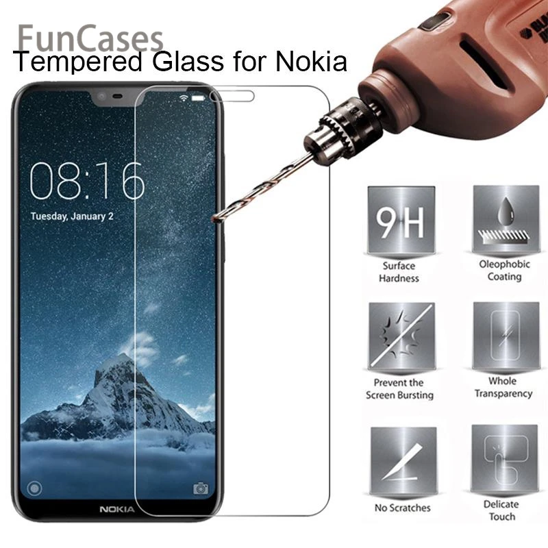 Защитная пленка для экрана из закаленного стекла Nokia 1 2 3 5 6. 7 Plus защитная Sklo