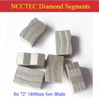 72'' inch M Shape Diamond segments teeth heads for Diameter 1800mm Combination mine saw blade cutting bluestone 15/20mm Height