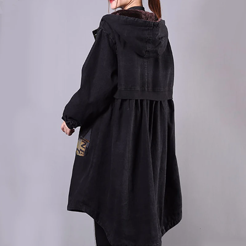 Женская длинная Парка Max LuLu теплая куртка с капюшоном в Корейском стиле стеганое