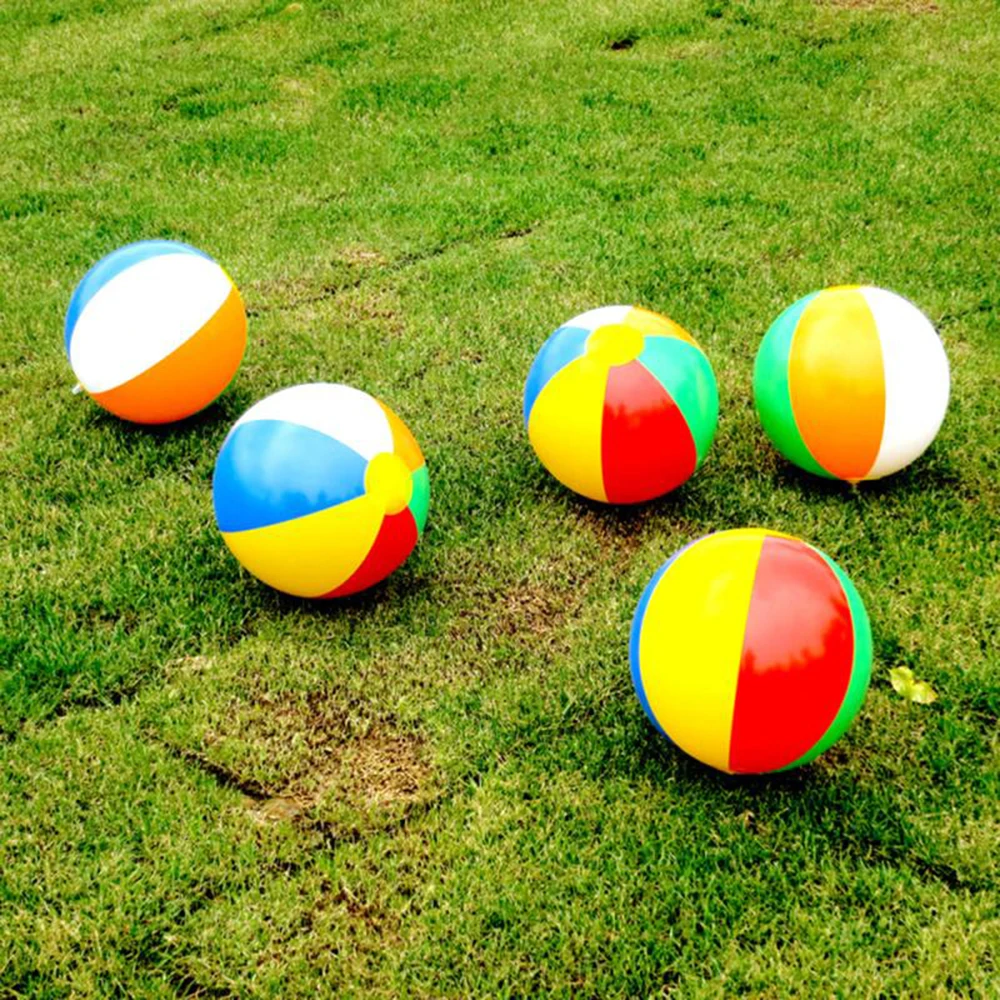 Яркий пляжный мяч надувная летняя игрушка для плавания бассейн игр на открытом
