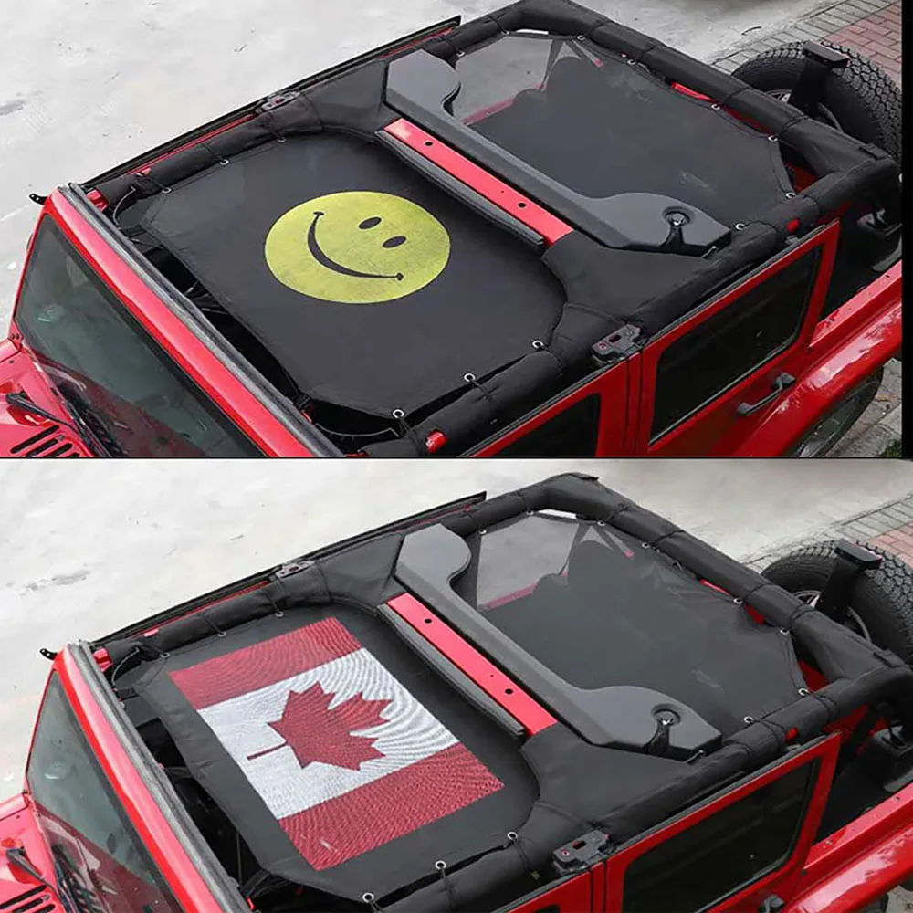 4 двери автомобиля Передняя крыша сетка Бикини Топ солнцезащитный козырек УФ