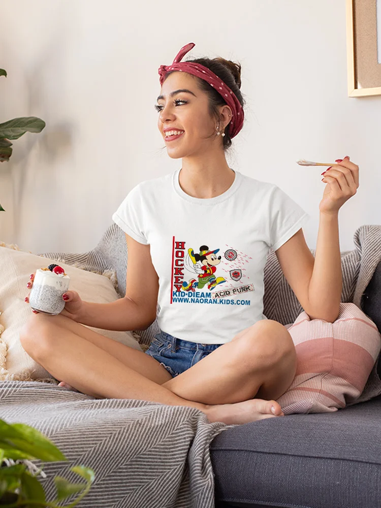 

Креативные футболки с Микки Маусом, модная женская одежда с короткими рукавами, новые повседневные топы для пар, летние футболки Ropa Tumblr Mujer, ...