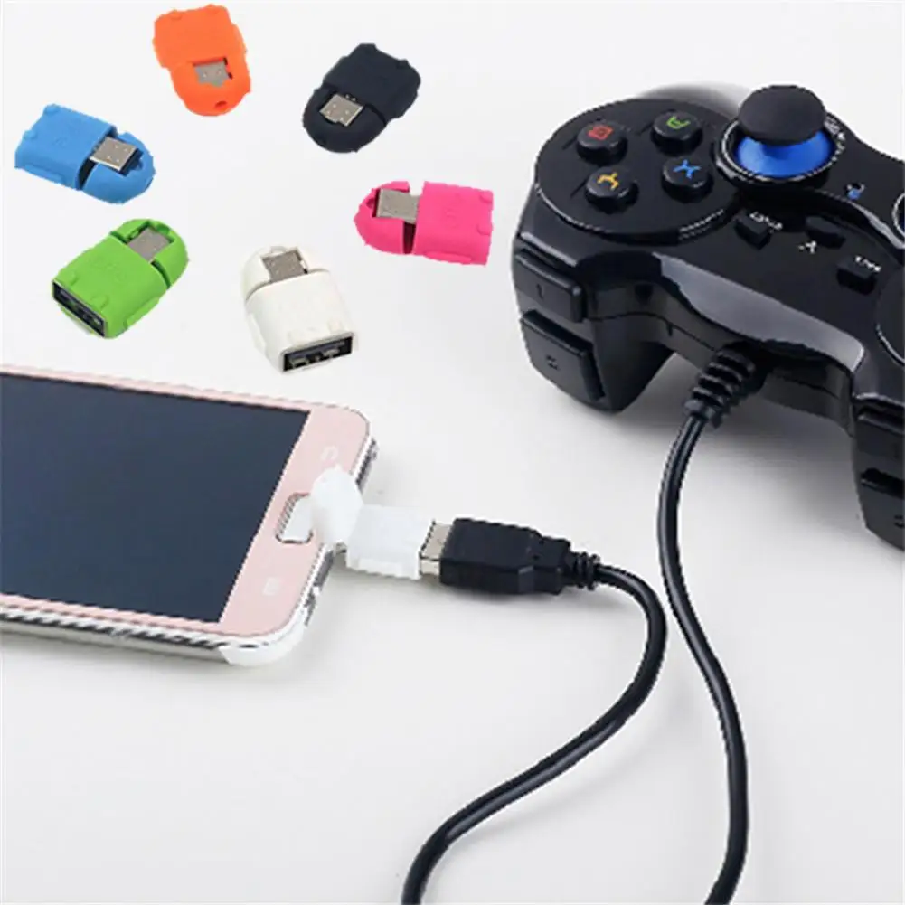 Android Robot OTG адаптер USB 2 0 к микро адаптеру Подключение клавиатуры мыши U диск
