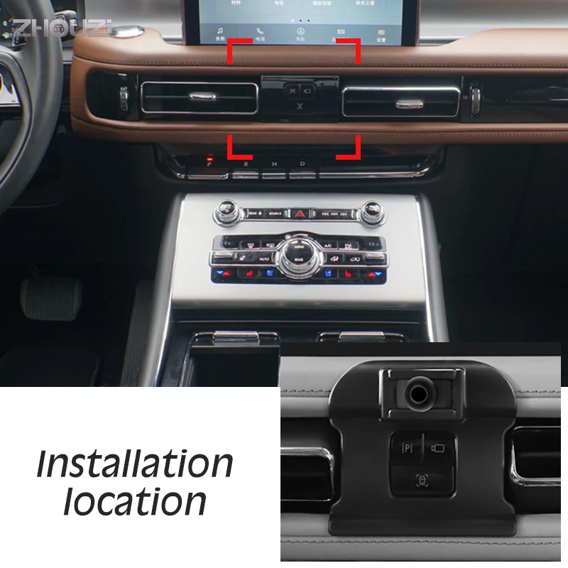 Автомобильный мобильный телефон держатель для Lincoln Aviator 2018 2019 2020 устанавливаемое
