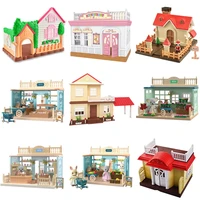 112 forest animal family wing christmas house ice cream bread flower fruit shop bunny dollhouse girl play house toy gift