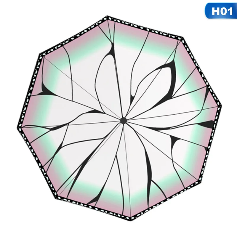 

1PC Animation Surrounding Rain Sun Umbrella Anime Demon Slayer: Kimetsu No Yaiba Folding Personality Lovely Sunshade Toys Gift