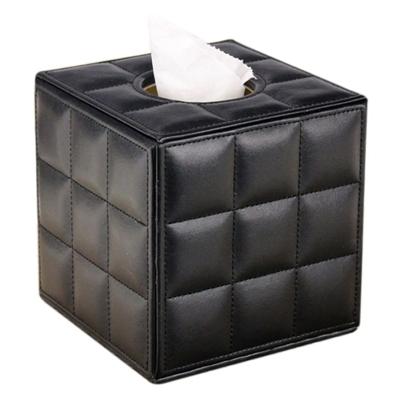 

Квадратная бумажная коробка для салфеток, держатель для бумажных полотенец, контейнер для хранения, кухонный поднос для салфеток для дома и...