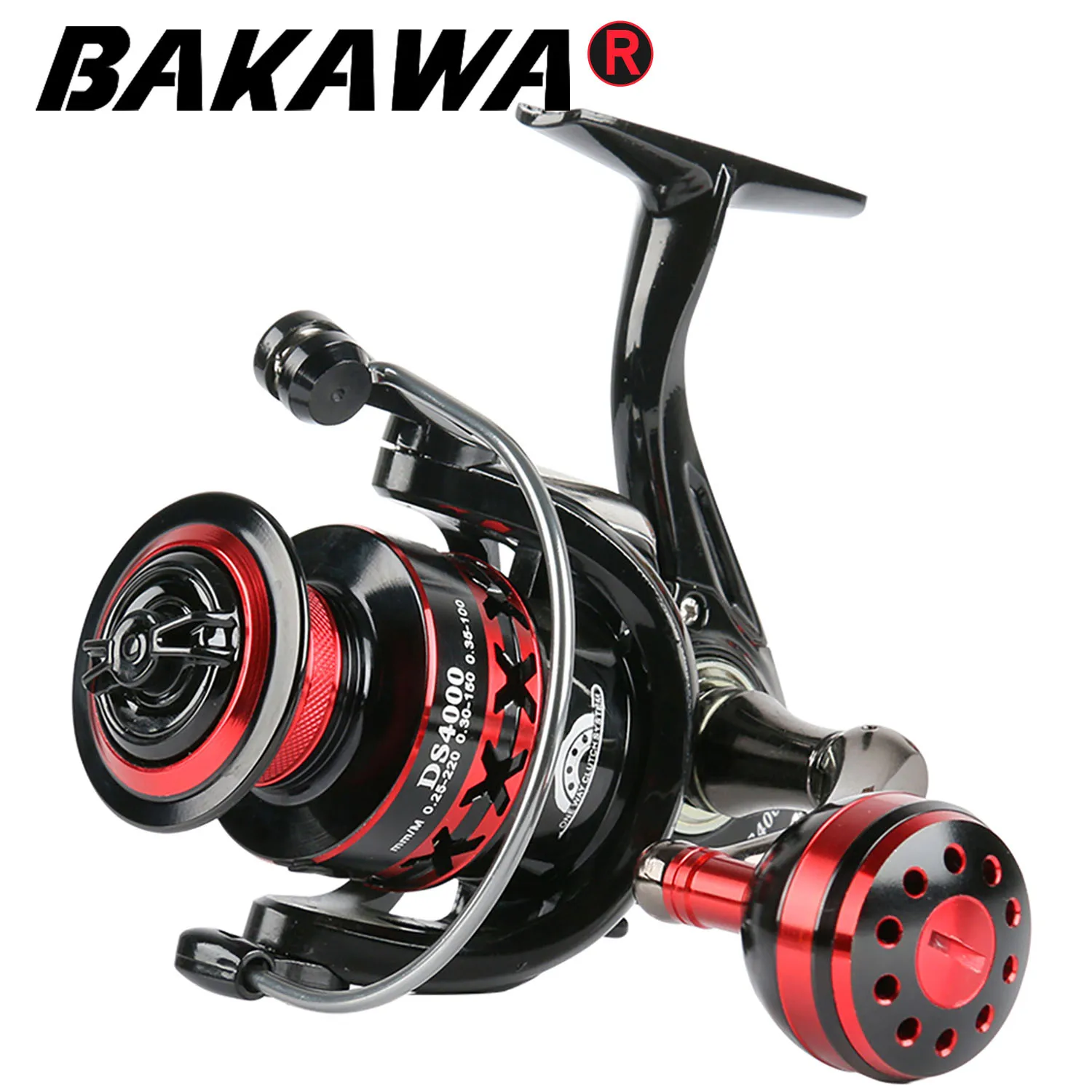 

BAKAWA Fishing Reel Spinning For Wheel 2000-7000 Max Drag 12KG Metal Spool Accessories Saltwater Freshwater Carp Pesca