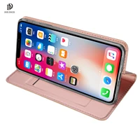 for iphone xs max ios xs max dux ducis skin pro series leather wallet flip case full protection steady stand magnetic closure