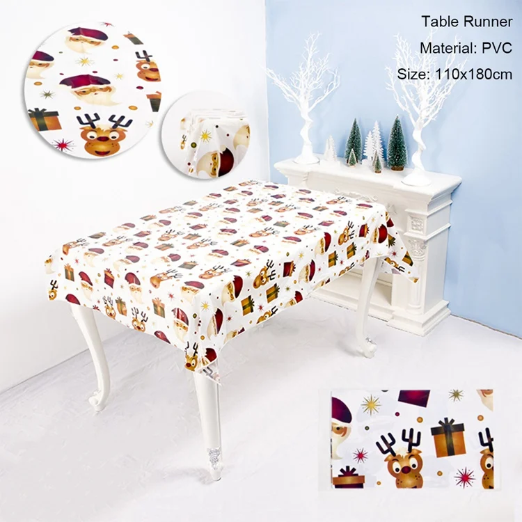 Table Runner 5 Чехол для подушки с рождественским Рождеством, розовые подушки с Санта Клаусом для дивана, Рождественский чехол для подушки, рождественские украшения для дома, подарки - Цвет: Table Runner 5