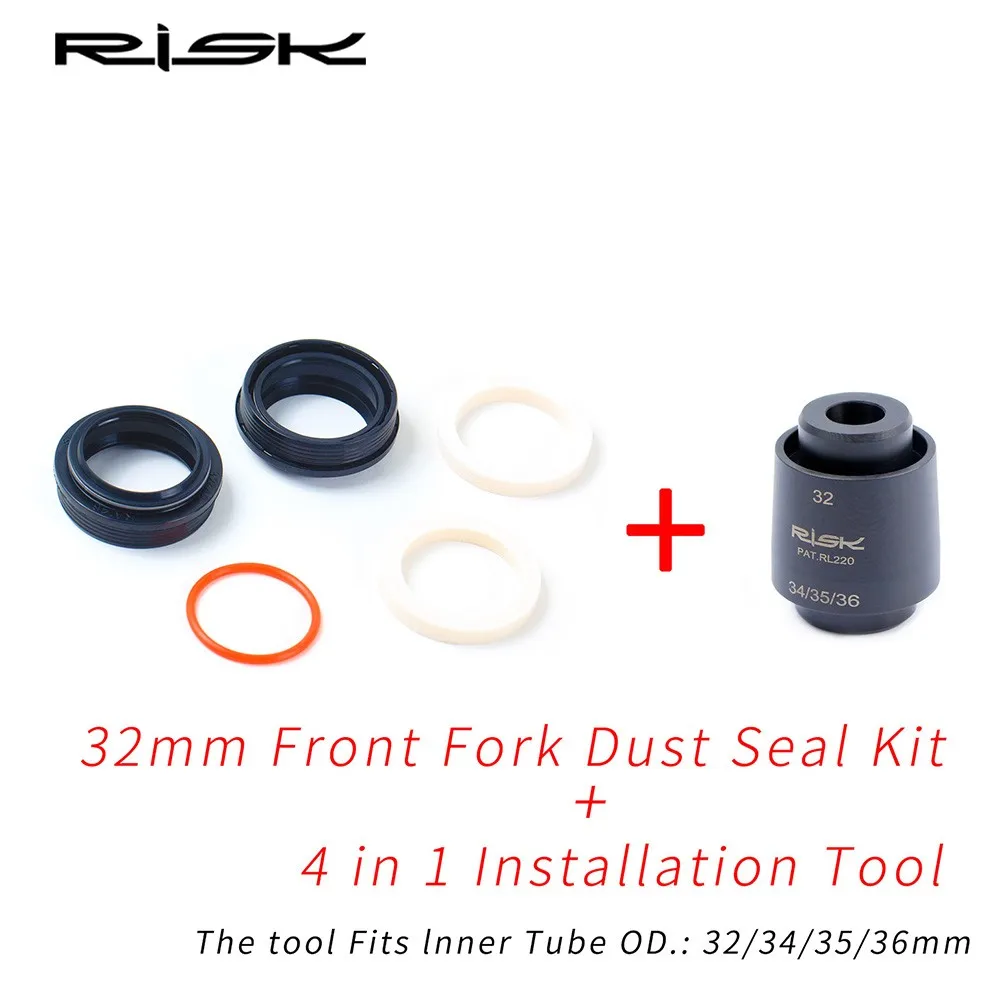 

Mountain Bike Bicycle Shock Front Fork Dust Seal Oil Seal Sponge Ring 32-42mm Durable MTB Road Bike Dust Seals Stroke Ring Set