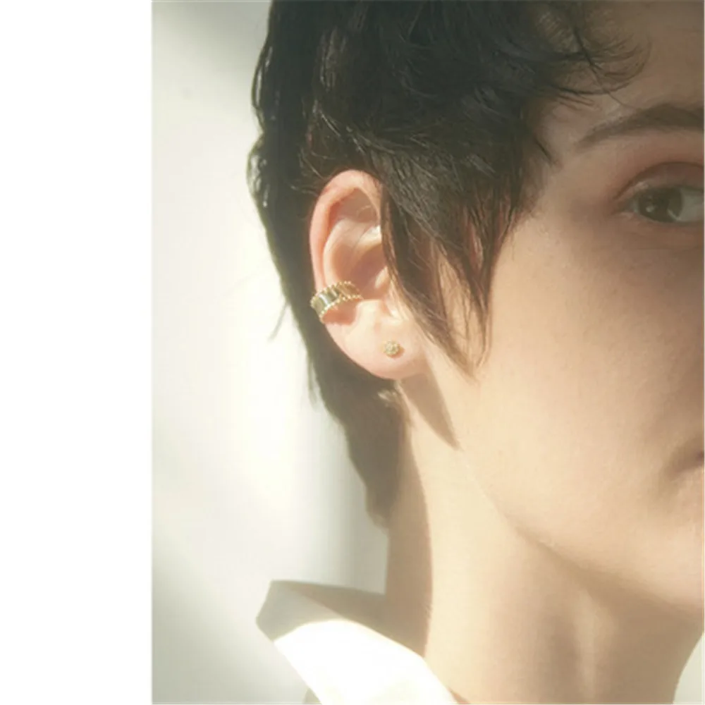 

LISM new European and American popular temperament simple and versatile ladies copper ear clip fashion jewelry