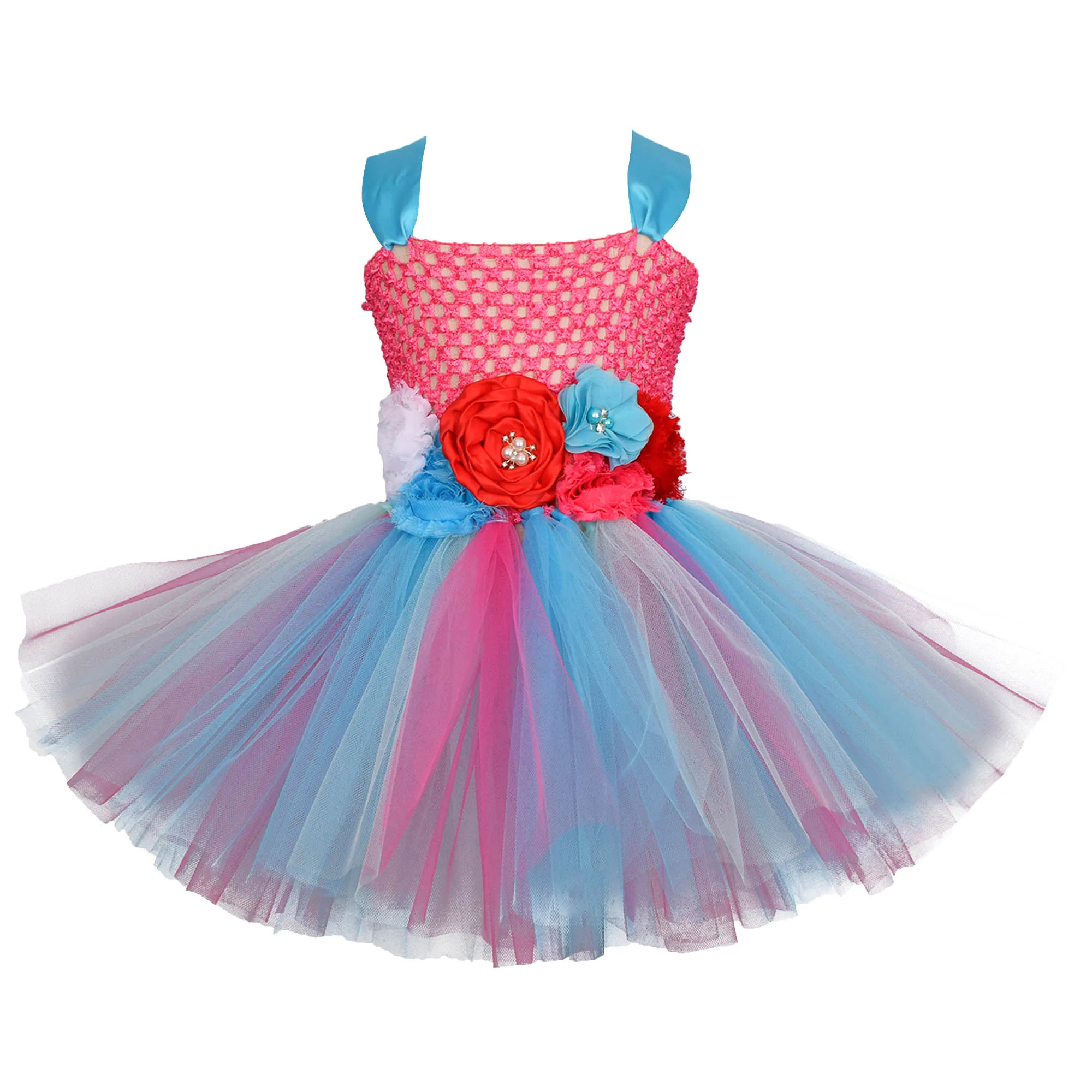 Flower Girl Dress Baby Girls Birthday Party Tutu Costume Kids Fancy Fluffy Halloween Gift Photo Prop | Детская одежда и обувь