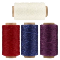 lmdz 250m leather sewing weave waxed cord flat waxed thread hand stitching for shoe repairing diy handicraft sewing tools