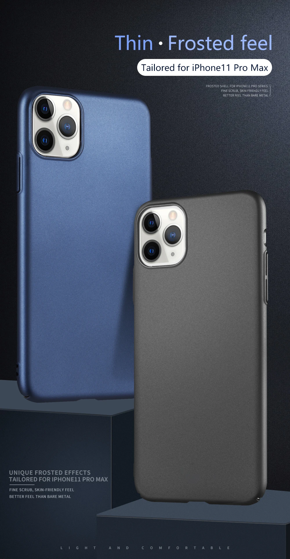 Для iPhone 11 Pro Max чехол 5,8/6,1/6,5 дюймов оригинальные lenuo Жесткий PC матовый чехол Защитный чехол для телефона чехол для iPhone11 Pro задняя крышка