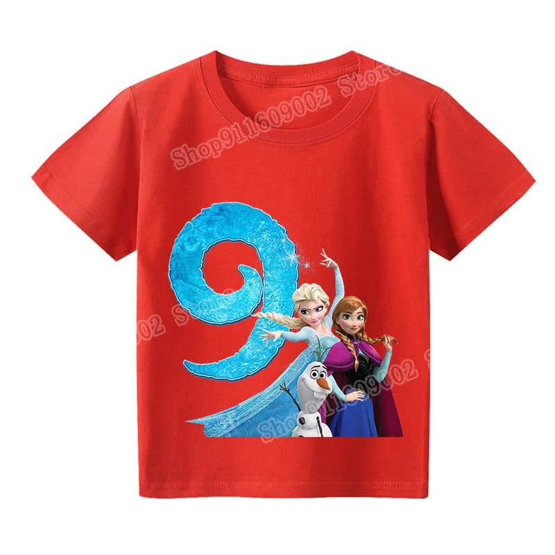 Футболка с цифровой печатью Холодное сердце футболки графическим рисунком для