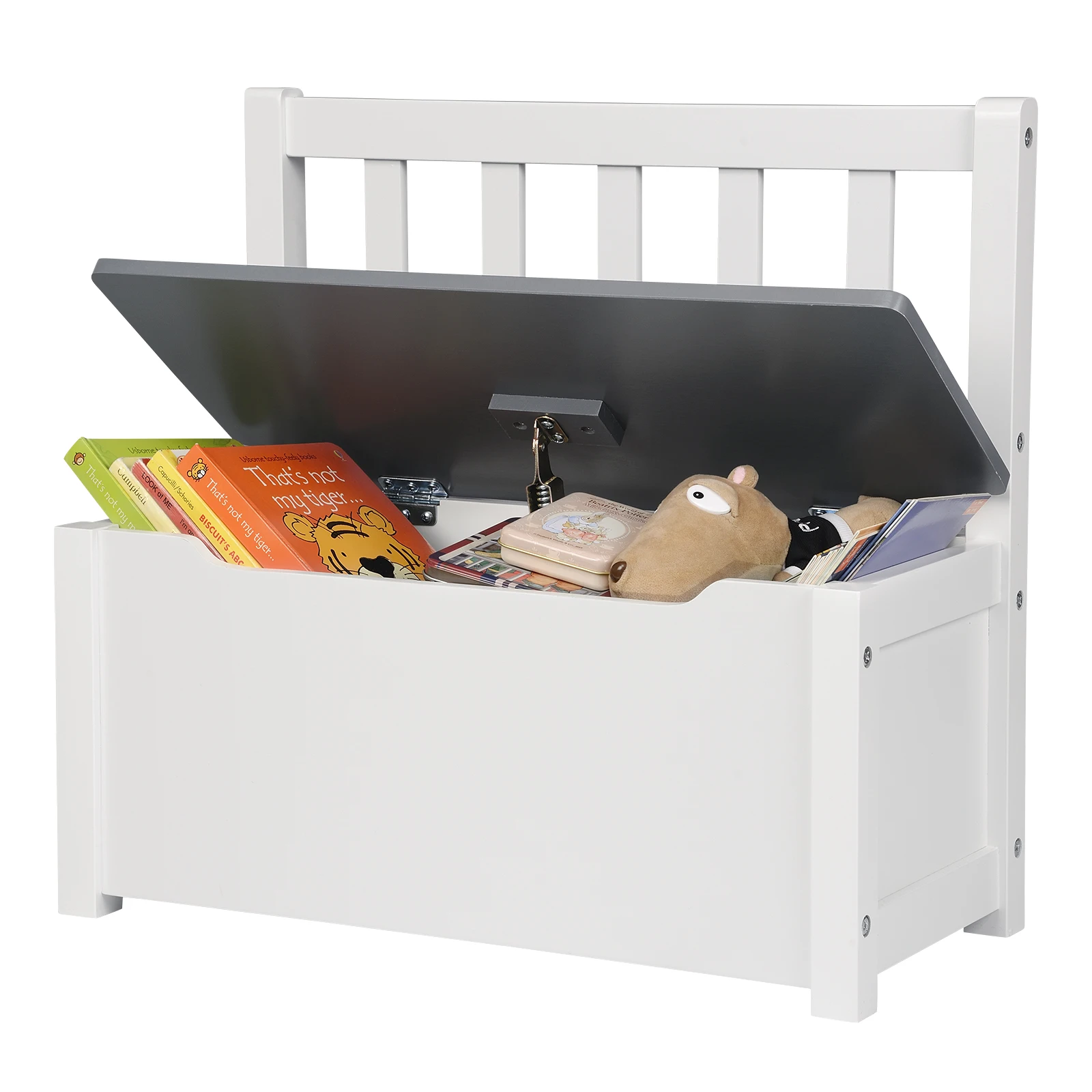 MDF Children's Bench with Storage Space Toy Box Seat Cabinet Baby Kindergarten Stool Furniture | Мебель