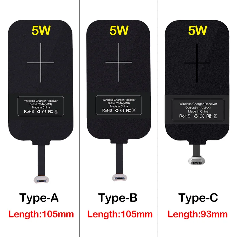 Qi Wireless Charging for Lenovo A5 A6 K5 K6 K8 K9 K10 Note Plus S5 Z5 Z5S Z6 Pro Lite Charger Micro USB Type C Receiver | Мобильные