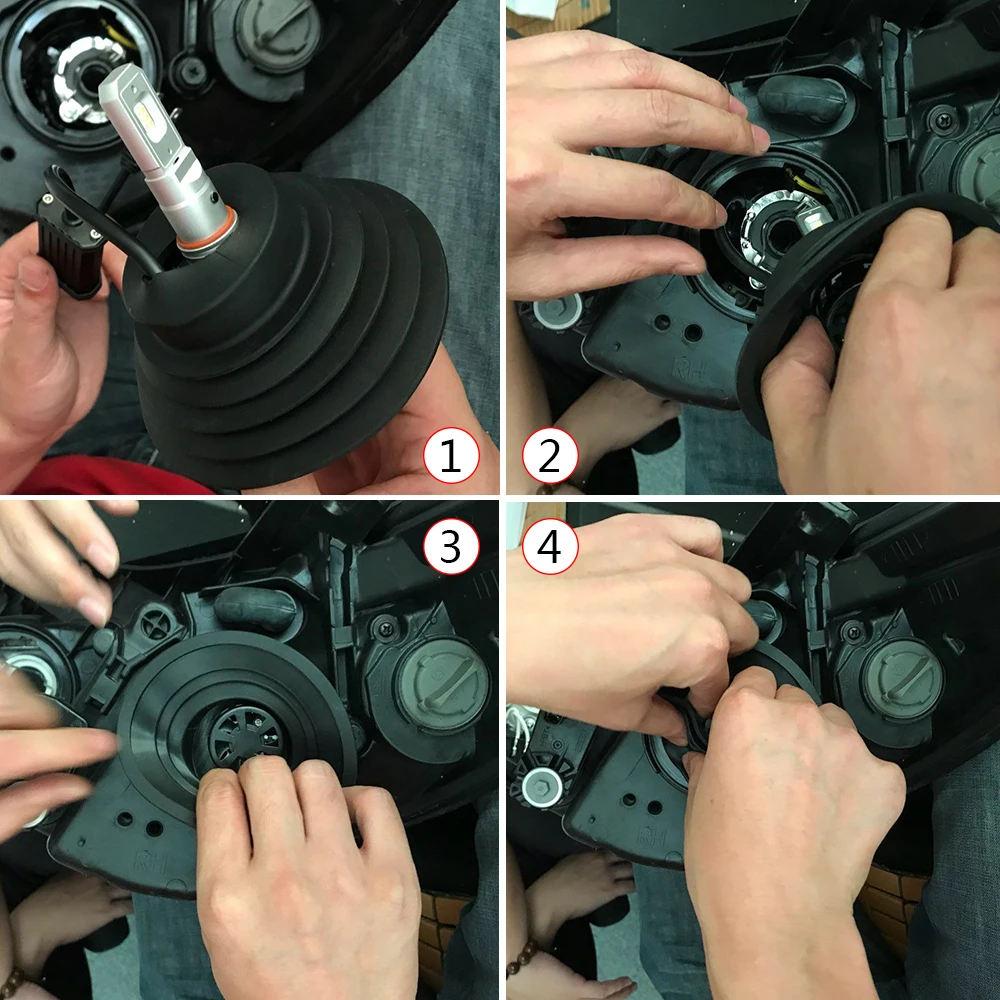 Лампа для фар Zarkor резиновая Пылезащитная Крышка автомобиля мотоцикла