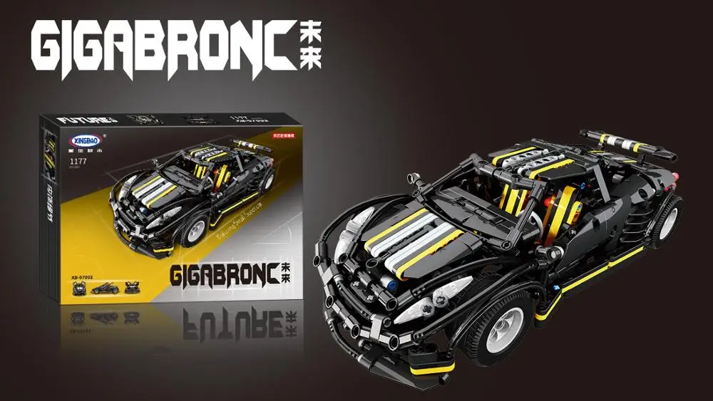 XingBao 07002 MOC серии балисонг Малый супер будущий автомобиль модель комплект