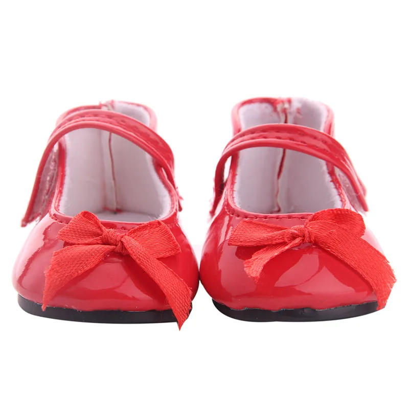 7.5CM Leather PU Princess Party Shoes Fit 18Inch American 43cm Baby Doll Clothes Accessories Girls Toys Generation Birthday Gift | Игрушки и
