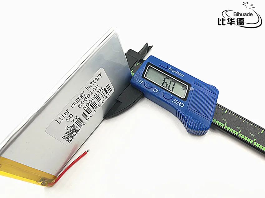 10 шт./лот 3 7 V 5000mAH 6060100 PLIB (полимерный литий-ионный/литий-ионный аккумулятор) для