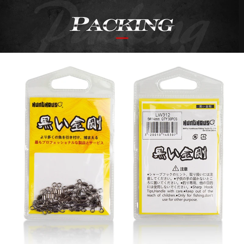 Рыболовный инструмент Hunthouse американское поворотное кольцо 30 шт. двойной круглый