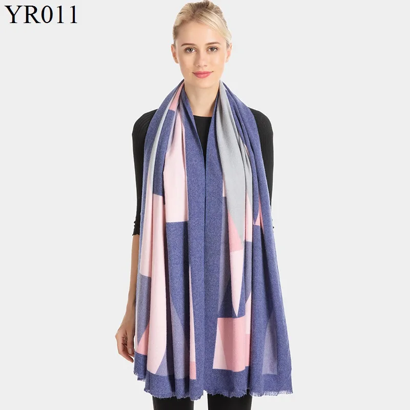 Новое поступление мягкий Шелковый зимний шерстяной кашемировый шарф для женщин