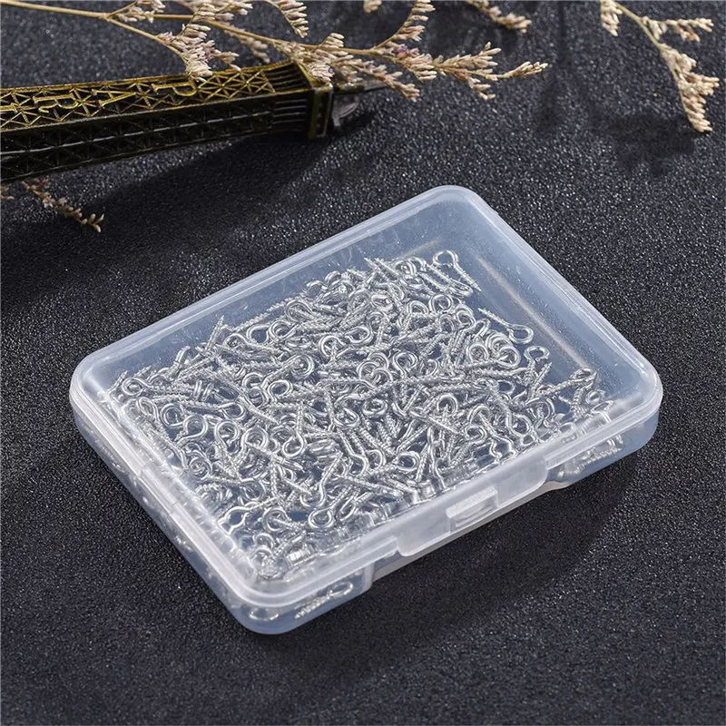 Джули Wang 300 шт./кор. крошечный маленькие Мини-утюг с глазком Eyepins крючки станок и