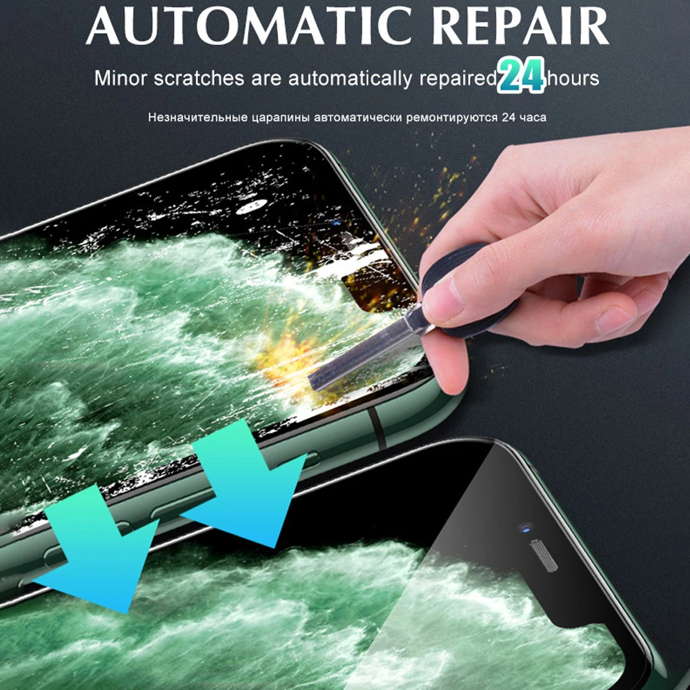 2 шт. мягкая Гидрогелевая пленка с полным покрытием для iphone 11 pro max защитная