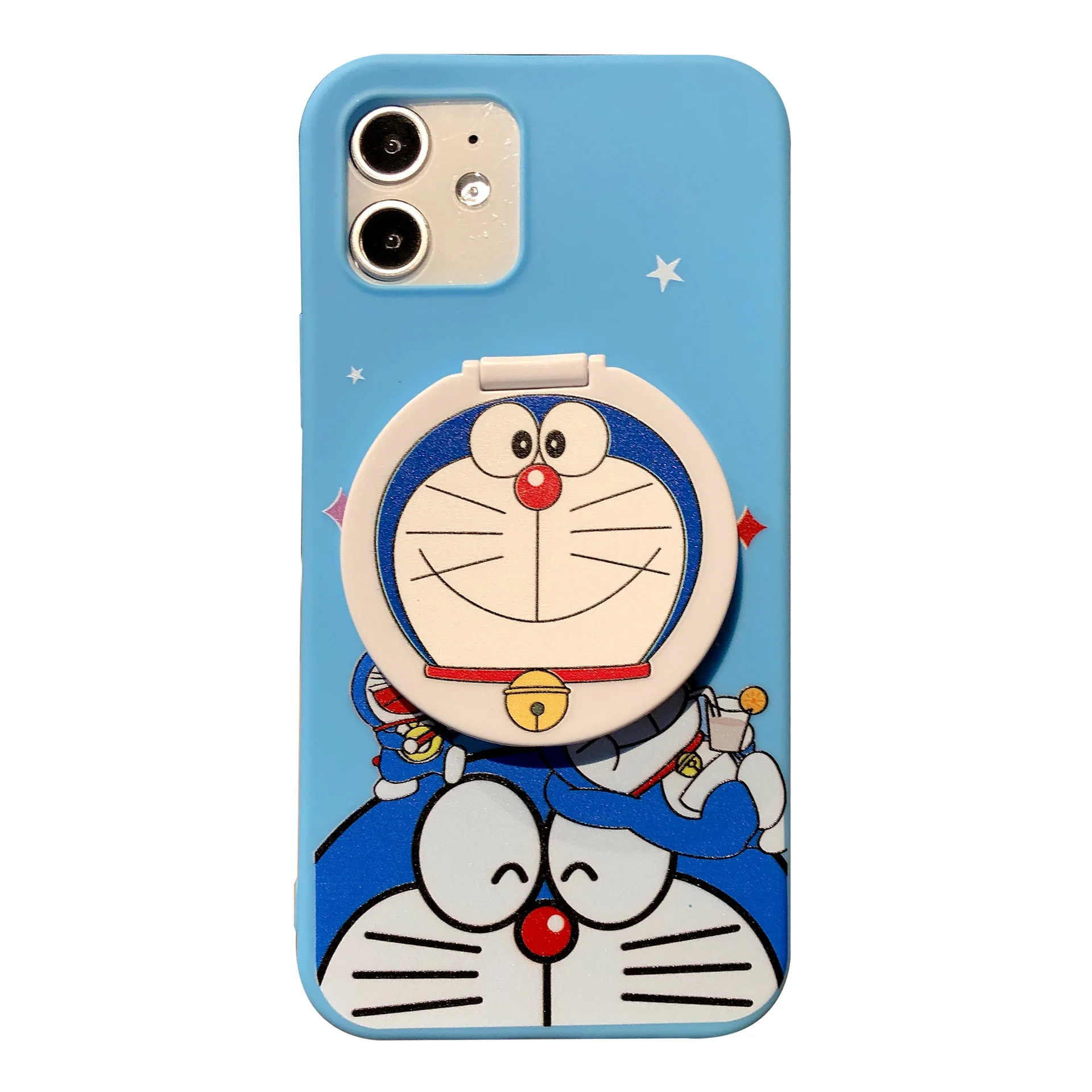 

Doraemon cartoon cute lady mobile phone case with mirror for iPhone7plus/8plus/se2/xr/xs/xsmax/11/12/11pro/12mini/12promax/12pro