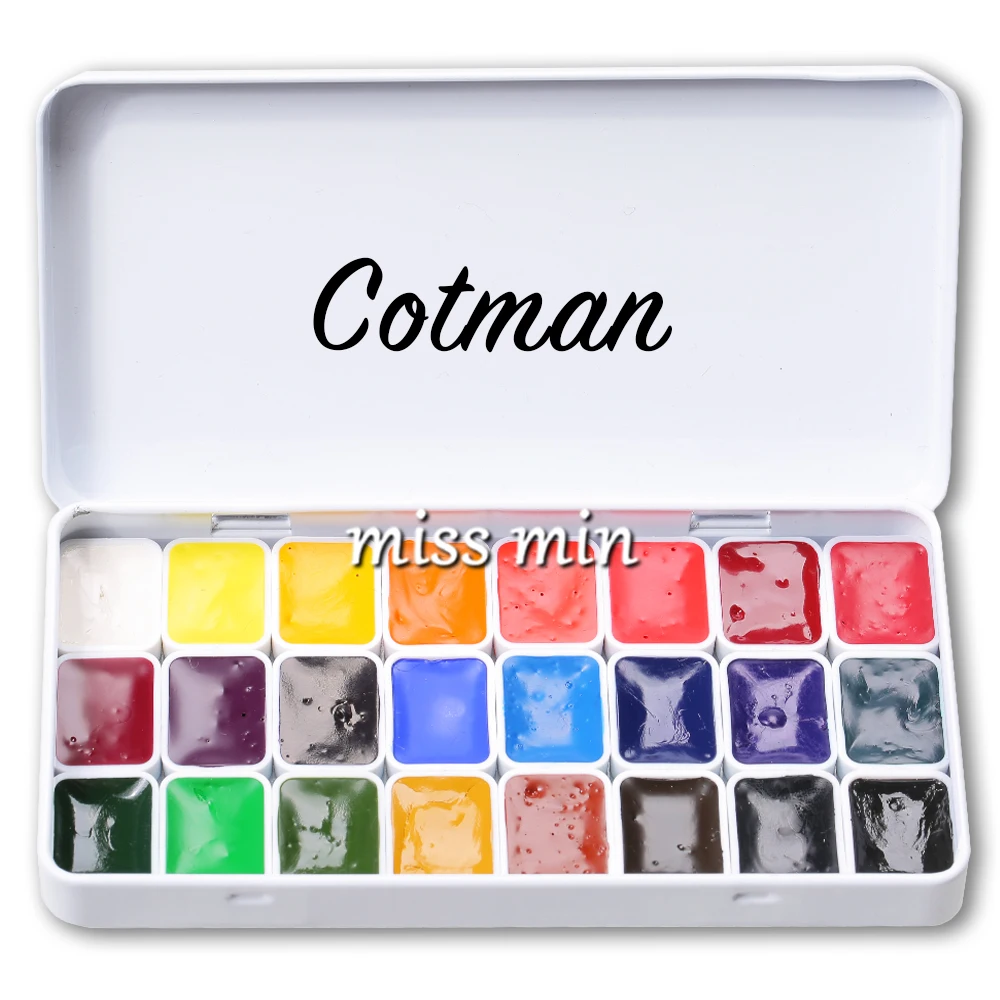 Виндзорский Ньютон 44 цвета акварельная краска пробная 0 8 мл в комплекпосылка