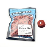 100pcs carp fishing hollow bait grass carp baits lure particle boilie pellets floating hook up lure tackle in the water swell