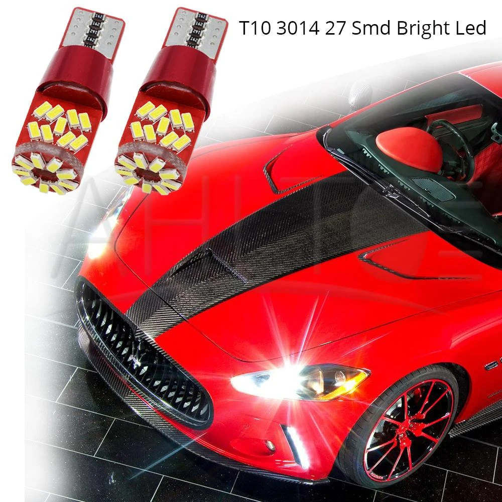 Автомобильный светильник T10 12V 180MA Canbus купол 27Smd 3014 Led W5W салона белый зазор лампы
