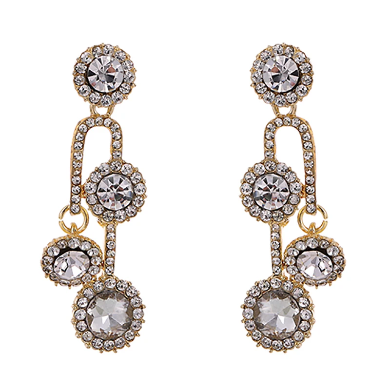 

Женские длинные серьги ZHINI, корейские Роскошные серьги-подвески с цирконием класса ААА, эффектные золотые серьги, ювелирные изделия, 2020