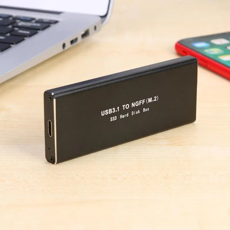 TYPE-C 6 ГБ/сек. 8T твердотельный диск USB3.0 к M.2 NGFF SSD корпус алюминиевый сплав