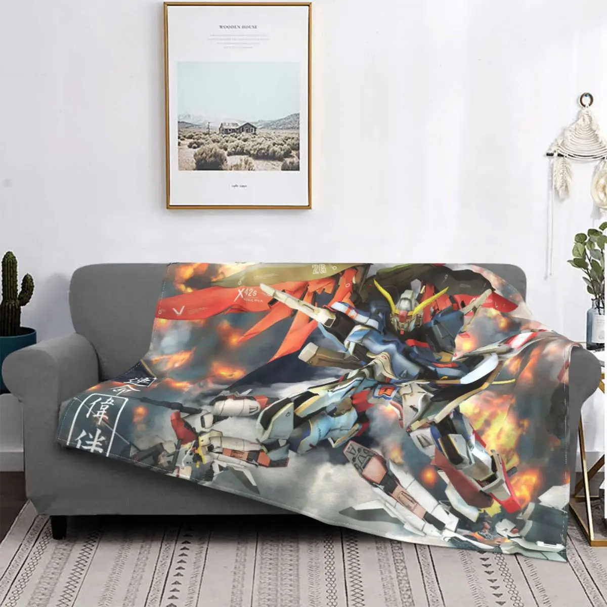 

Одеяла из аниме-Gundam, флисовые декоративные ультрамягкие одеяла для постельного белья, мягкое тонкое одеяло для спальни