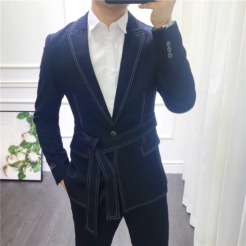 Британский стиль винтажный женский свадебный костюм мужской деловой облегающий