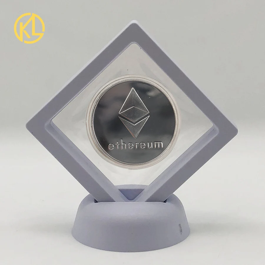 CO011-9 Позолоченная горячая Распродажа Биткоин битная монета Litecoin пульсация эфириум криптовалюта металлическая памятная монета с выставочным стендом - Цвет: CO011-9