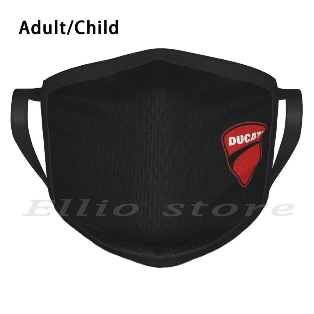 Маска с логотипом моющийся фильтр Забавный рот мотоцикл гоночный скремблер 999 998