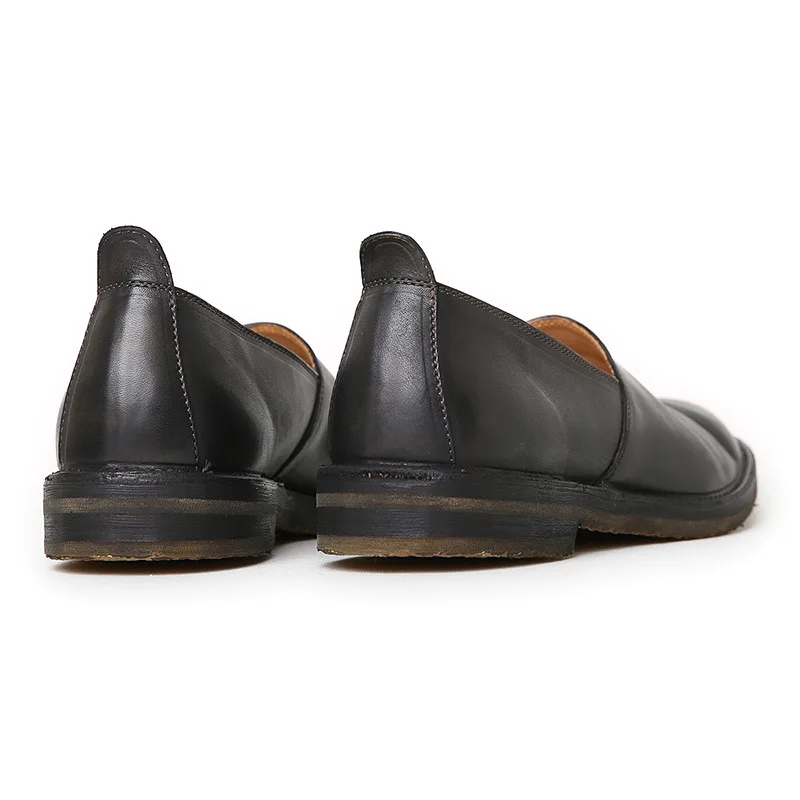 

PU Round Head Business Brogue Shoes Men Dress Casual Soft Rubber Shoes Breathable Wedding Shoes