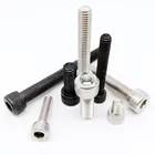 15 шт. M3 M4 M5 M6 M8 304 A2 нержавеющая сталь черного цвета марки 12,9 DIN912 Шестигранная головка с шестигранным отверстием болт с шестигранным отверстием L = 4-60 мм