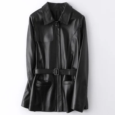 MESHARE New Fashion Genuine Sheep Leather Jacket H51