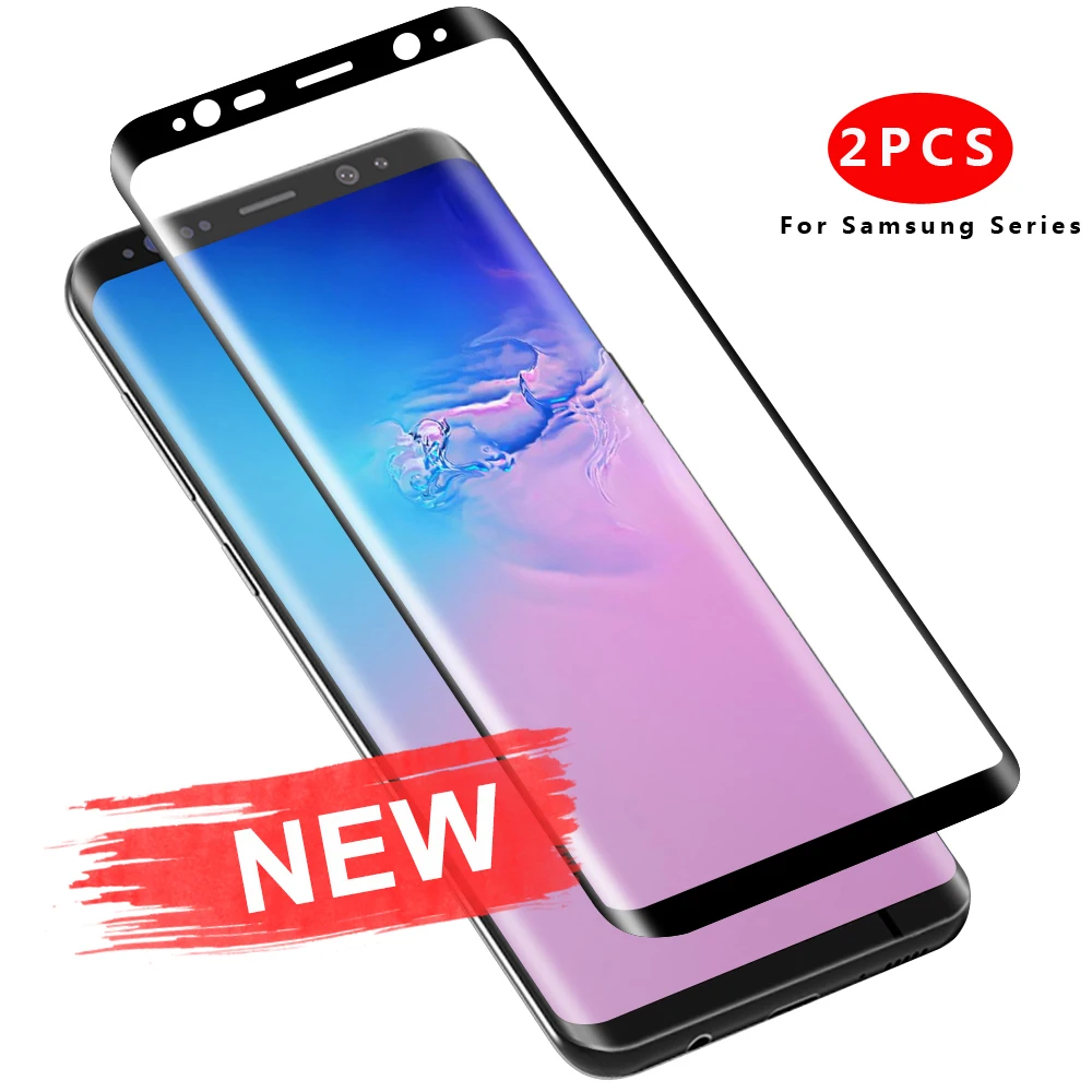 AFY 2 шт 3D полное изогнутое стекло для samsung S8 S9 Plus Note 8 9 Защита экрана S6 S7 Edge защитное