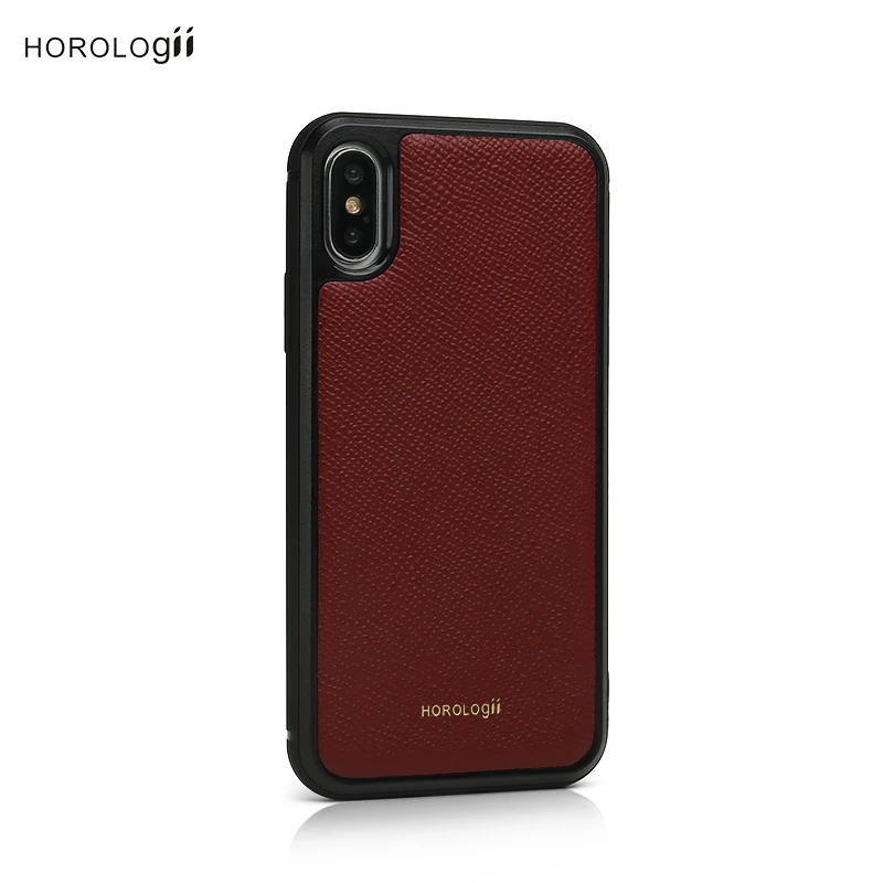 Horologii монограмма Бордовая кожа для карты Холдер чехол для iphone XS MAX 11 Pro Max набор для подарка Прямая поставка