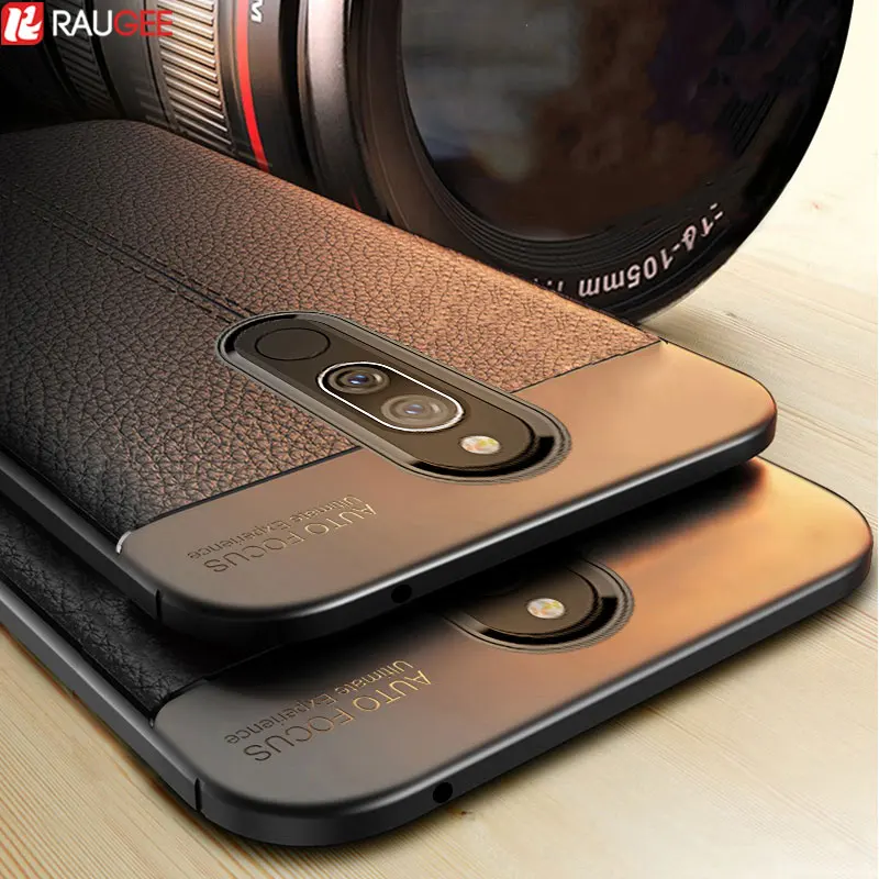 Тонкий чехол для Xiaomi Redmi 8 с кожаной текстурой силиконовый 8A A мягкий ТПУ полной