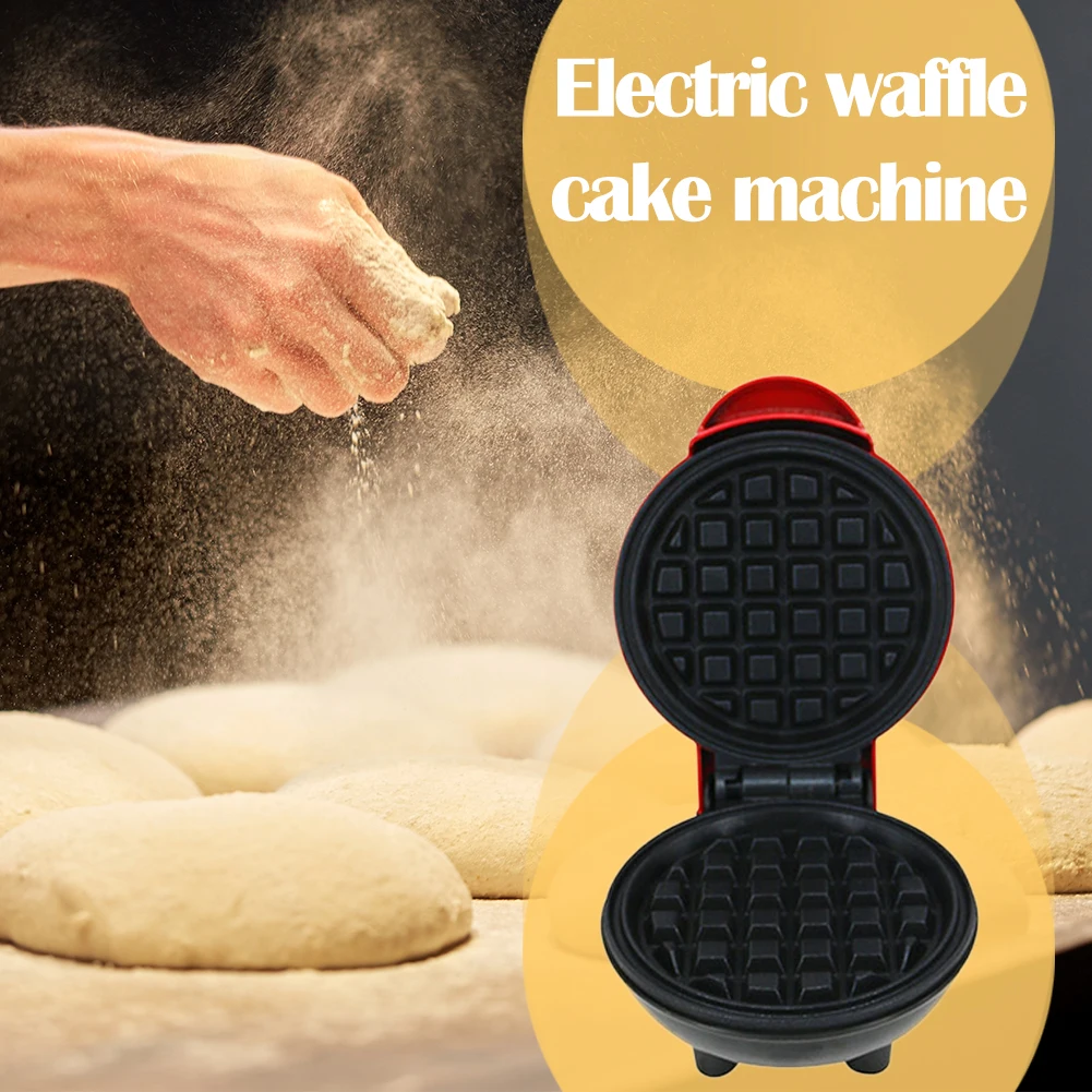 Harga Pembuat Wafel Listrik Mini Mesin Wafel Sarapan Oven Kue Telur Gelembung Mesin Panekuk Telur Goreng Panci Wafel Mini