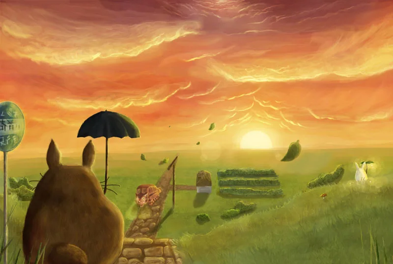 Tonari no Totoro головоломка Miyazaki Hayao аниме периферийный пользовательский Пазл 1000 штук